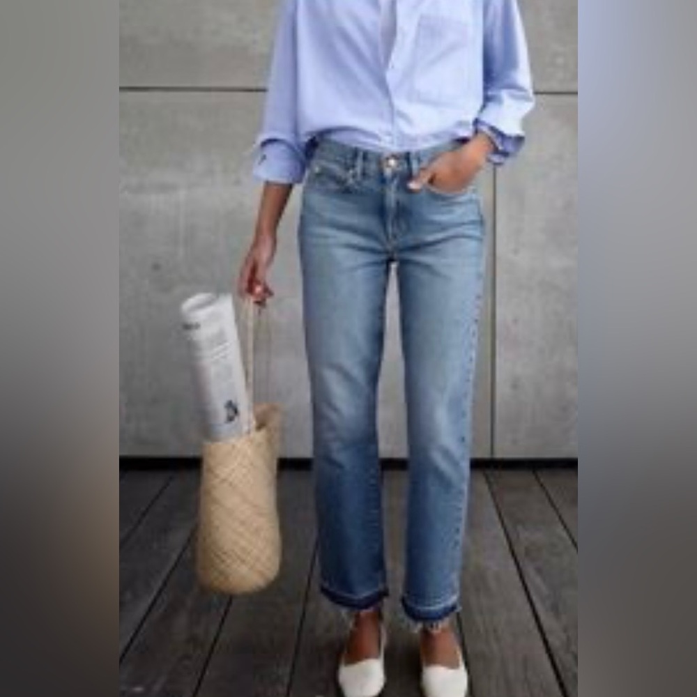 AYR Light Blue Straight Leg Jeans